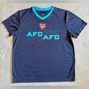 Arsenal Football Club Jersey Men’s Medium Blue V-Neck AFC Soccer Shirt Polyester